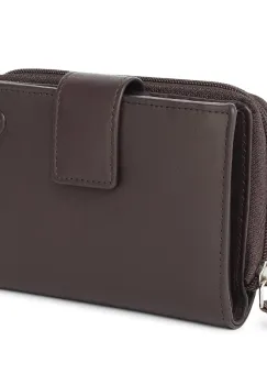 Portofel dama Delis, Annelisse PT1490, piele naturala, Maro imagine