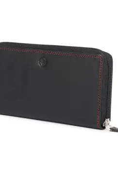 Portofel dama Marquise, Calyssa PT1450, piele naturala, Negru imagine