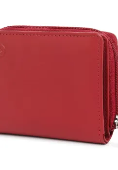 Portofel dama Marquise, Katharine PT1461, piele naturala, Rosu imagine