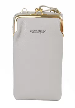 Portofel tip geanta, Angela PT517, model gri imagine