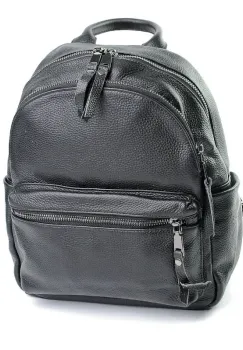 Rucsac dama, 8011, piele naturala, Negru imagine