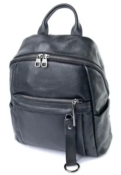Rucsac dama, 8188, piele naturala, Negru imagine