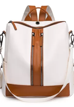 Rucsac dama Artemis GT2191, Alb/Maro imagine