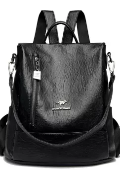 Rucsac dama Carina GT2163, antifurt, Negru imagine