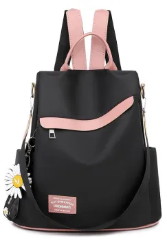 Rucsac dama, E-LY GT405, antifurt, model negru imagine