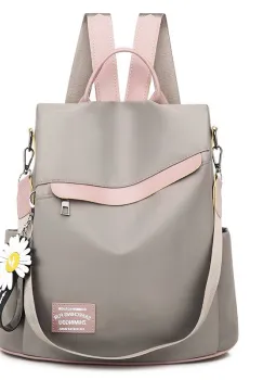 Rucsac dama, E-LY GT414, antifurt, model gri imagine