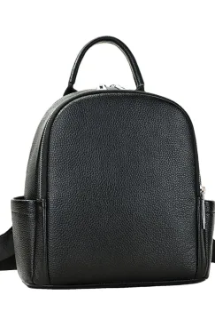 Rucsac dama, Marinela GT3847, piele naturala, Negru imagine