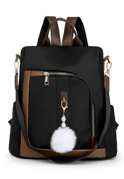 Rucsac dama, Ophelina GT3682, antifurt, Negru imagine