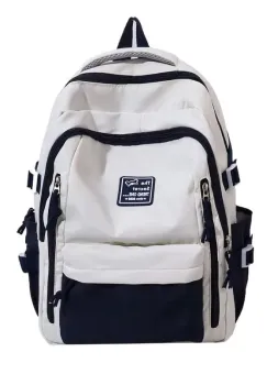 Rucsac dama, Renaya GT3711, Albastru/Alb imagine