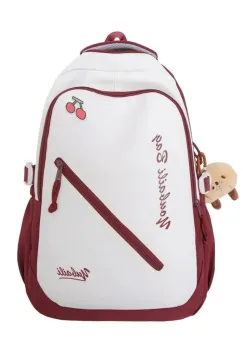 Rucsac dama, Ysoria GT3689, Alb/Rosu imagine