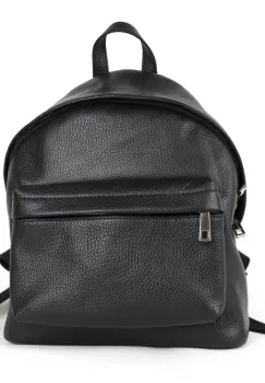 Rucsac dama Zina GT721, piele naturala, negru imagine