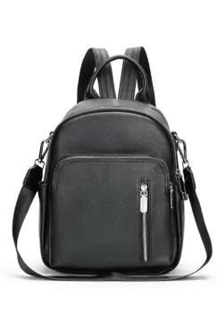 Rucsac de dama, Arianwen GT2737, piele naturala, Negru imagine