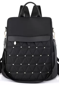 Rucsac de dama, Cleodora GT2615, antifurt, Negru imagine