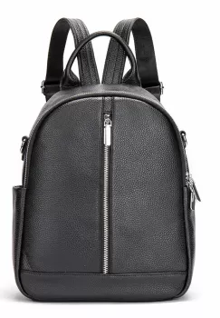 Rucsac de dama, Isadora GT2740, piele naturala, Negru imagine