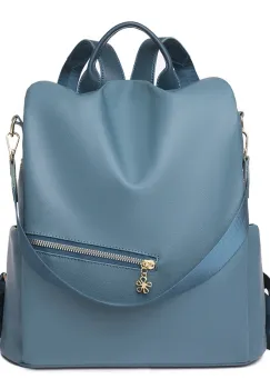 Rucsac de dama, Thessaly GT3061, antifurt, Albastru imagine