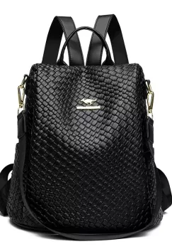 Rucsac de dama, Xiomara GT2854, antifurt, Negru imagine