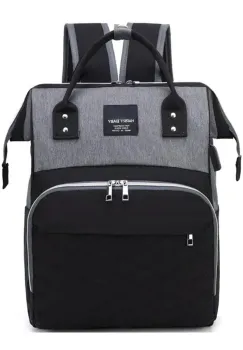 Rucsac multifunctional pentru mamici, Mavina GT3692, Negru/Gri imagine