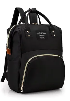 Rucsac multifunctional pentru mamici, Taisia GT3696, Negru imagine