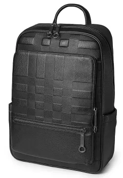 Rucsac pentru barbati, 30029-3, piele naturala, Negru imagine