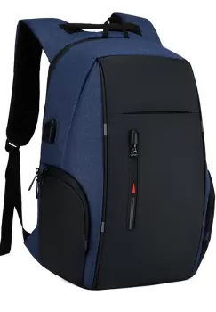 Rucsac pentru barbati Harvey GT1476, cu port USB, albastru imagine