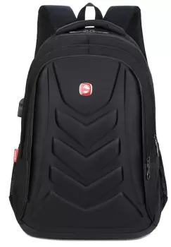 Rucsac pentru barbati Jason GT1478, multifunctional, laptop, cu port USB, negru imagine
