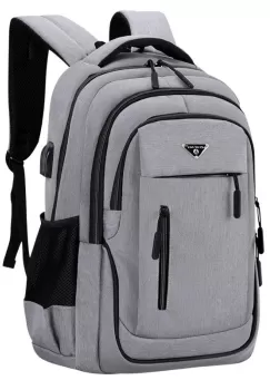 Rucsac pentru barbati Jenson GT1480, port USB, gri imagine