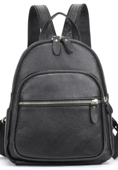 Rucsac pentru dama, Abana GT2005, piele naturala, Negru imagine