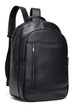 Rucsac unisex, Caspian GT2733, piele naturala, Negru imagine
