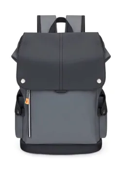 Rucsac unisex, Elandor GT3742, Gri inchis/Negru imagine