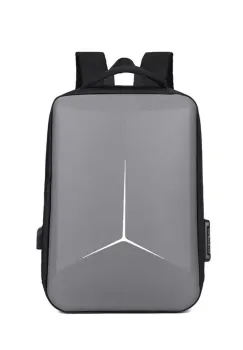 Rucsac unisex, Lorcan GT3751, port USB, Gri imagine