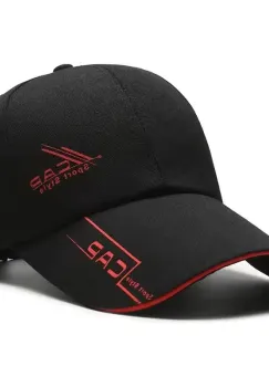 Sapca pentru barbati, SP067, Negru/rosu imagine