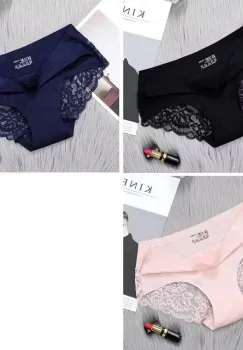 Set 3 perechi de chiloti pentru dama, CH034, Multicolor imagine