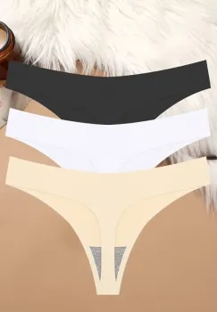 Set 3 perechi de chiloti pentru dama, CH062, Multicolor imagine