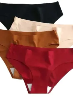 Set 4 perechi de chiloti pentru dama, CH050, Multicolor imagine