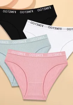 Set 4 perechi de chiloti pentru dama, CH083, Multicolor imagine