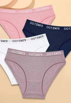 Set 4 perechi de chiloti pentru dama, CH088, Multicolor imagine