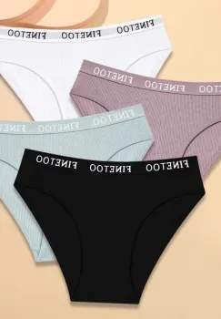 Set 4 perechi de chiloti pentru dama, CH090, Multicolor imagine