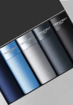 Set 5 perechi de boxeri pentru barbati, CH014, Multicolor imagine