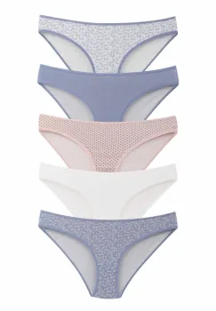 Set 5 perechi de chiloti din bumbac, pentru dama, 33000, Multicolor imagine