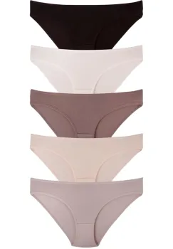 Set 5 perechi de chiloti din bumbac, pentru dama, 33000, Nude imagine