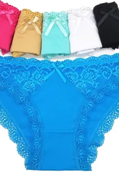 Set 6 perechi de chiloti pentru dama, CH066, Multicolor imagine