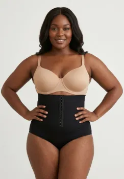 Slip modelator premium cu talie inalta si inchidere reglabila, 53603, negru imagine