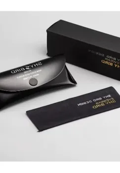 Toc pentru ochelari de soare sau vedere, cu capsa, TO-01, Negru imagine