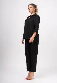 Pantaloni negri din vascoza imagine