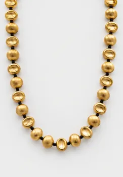 Accesoriu statement 3 in 1 cu elemente organice aurii si design sculptural ,   colier, bratara sau curea imagine