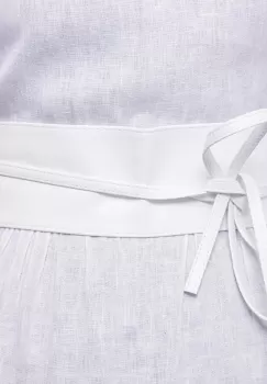 Curea lata petrecuta alba din piele ecologica imagine