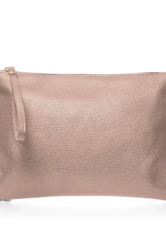 Geanta plic crossbody bej, din piele naturala imagine