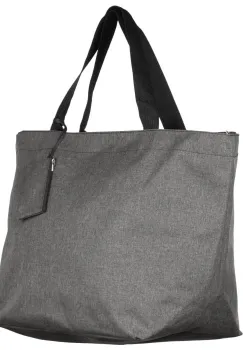 Geanta shopper multifunctionala medie din material textil panzat, gri imagine