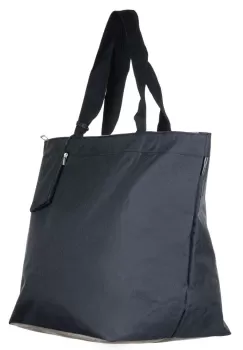 Geanta shopper multifunctionala medie din material textil panzat, negru imagine