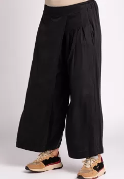 Pantaloni negri, petrecuti, masura mare, din tencel imagine